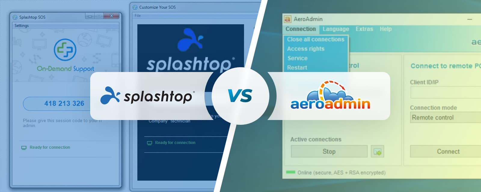 Splashtop vs AeroAdmin